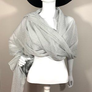 Vintage Mesh Silver Scarf
